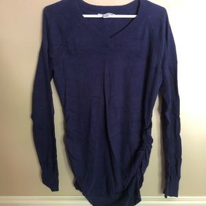 Blue maternity sweater